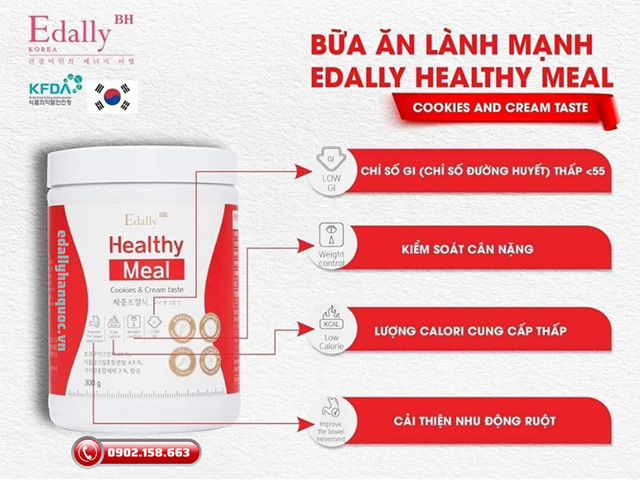 Edally Healthy Meal - Bữa ăn dinh dưỡng cho người thiếu hụt vi chất dinh dưỡng