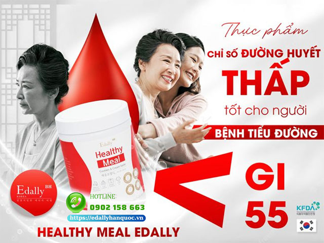 Edally Helathy Meal - Bữa ăn lành mạnh có chỉ số đường huyết thấp dành cho người bệnh đái tháo đường