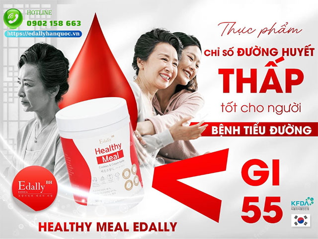 Edally Healthy Meal - Bữa ăn lành mạnh thay thế bữa sáng giúp phòng ngừa đường huyết tăng đột ngột