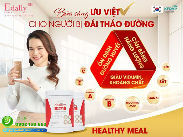 Edally Healthy Meal - Bữa sáng ưu việt cho người bị đái tháo đường thai kỳ