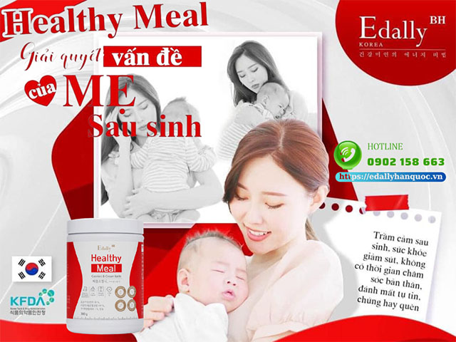 Edally Healthy Meal - Giải quyết vấn đề dinh dưỡng cho phụ nữ sau sinh