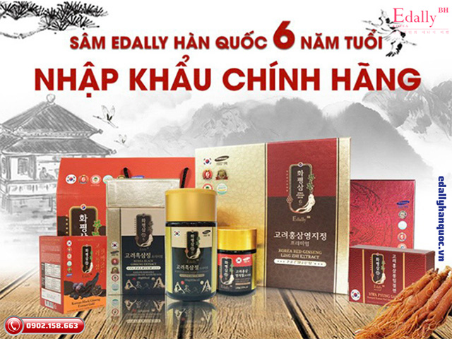 Nhân sâm Hàn Quốc Edally Hwa Pyung Sam nhập khẩu chính hãng