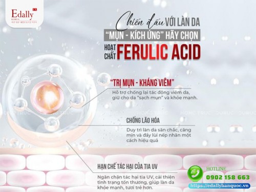 Ferulic Acid - Ngôi Sao Trị Mụn, Kháng Viêm Cho Làn Da Mụn Kích Ứng
