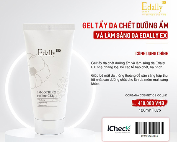 Tác dụng của Gel tẩy da chết làm sáng da Edally EX trong Bộ sản phẩm sản phẩm làm sạch da chuyên sâu Edally EX Hàn Quốc