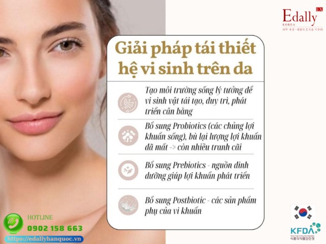 Cách tái thiết hệ vi sinh trên da