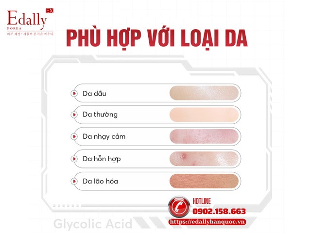 Glycolic Acid phù hợp đối với loại da nào?