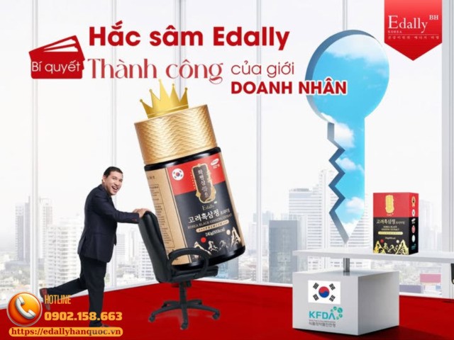 Cao Hắc Sâm Hàn Quốc Edally Hwa Pyung Sam - Bí quyết thành công của giới doanh nhân