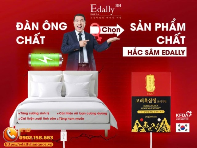 Cao Hắc Sâm Hàn Quốc Edally Hwa Pyung Sam - Đàn ông chất chọn sản phẩm chất