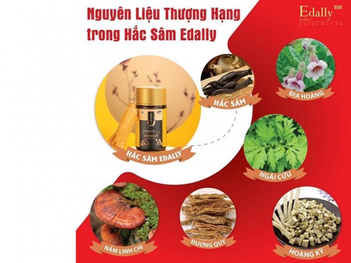 Nguyên Liệu Thượng Hạng Trong Hắc Sâm Hwa Pyung Sam Edally Hàn Quốc