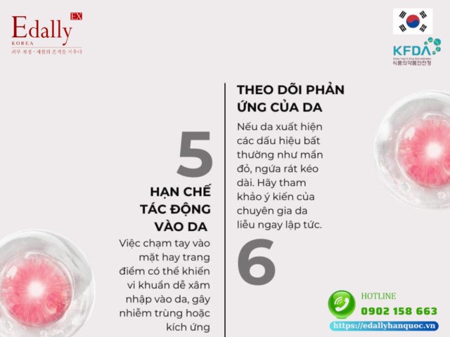 Không chạm tay vào mặt và hạn chế makeup cũng như theo dõi phản ứng của da khi chăm sóc da sau peel da tại nhà