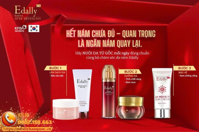 Hãy nuôi da từ gốc đúng chuẩn cùng bộ chăm sóc da nám của Mỹ phẩm Edally EX