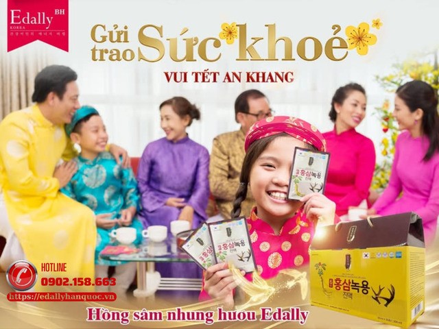 Hồng sâm nhung hươu Hàn Quốc Edally Hwa Pyung Sam - Gửi trao sức khỏe, vui tết an khang