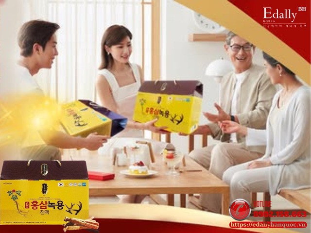 Hồng sâm nhung hươu Hàn Quốc Edally Hwa Pyung Sam - Quà quý dành tặng mẹ cha
