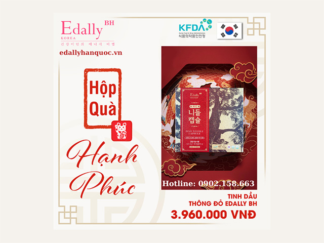 Món quà tết hạnh phúc - Tinh dầu thông đỏ Hàn Quốc Edally Pine Needle Capsule