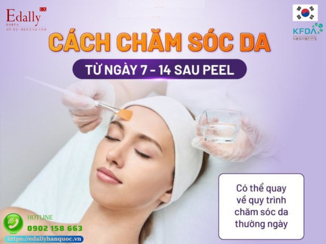 Cách chăm sóc da trong 7- 14 ngày sau peel tại nhà, an toàn, hiệu quả