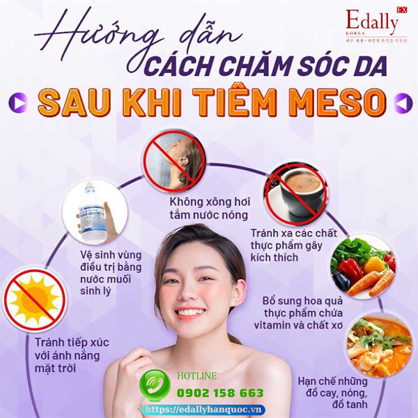 Hướng dẫn cách chăm sóc da sau tiêm meso để đạt hiệu quả tối ưu nhất