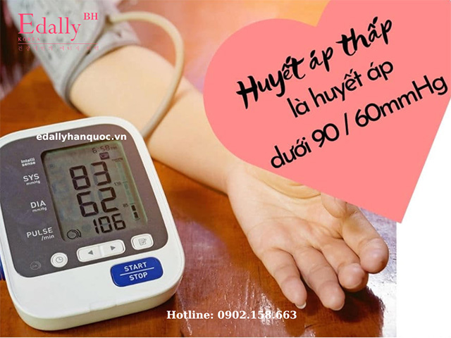 Bệnh huyết áp thấp là tình trạng áp lực vận chuyển máu của tim thấp hơn so với chỉ số huyết áp trung bình