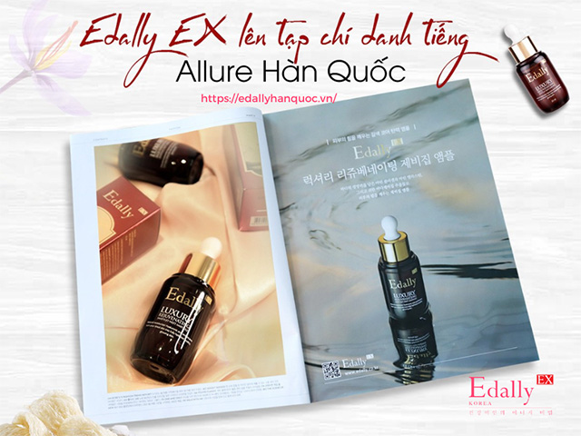 Huyết Thanh Tổ Yến Edally EX Hàn Quốc được vinh danh trên Tạp chí Allure