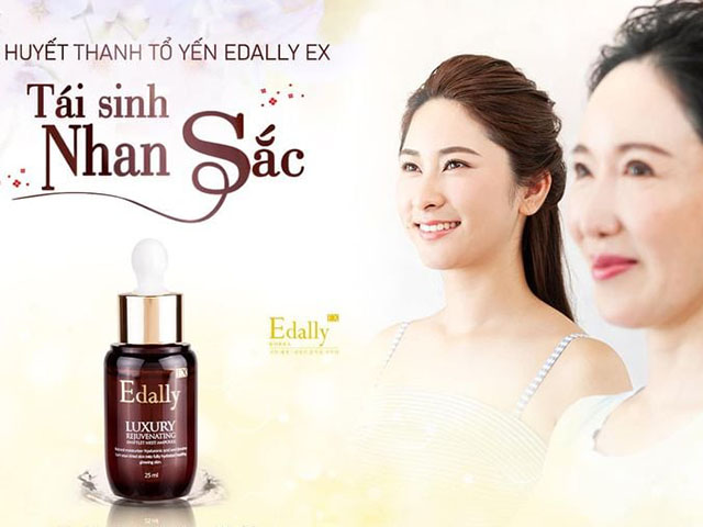 Huyết thanh tổ yến Edally EX Hàn Quốc nhập khẩu, chính hãng chính là bí quyết lưu giữ nét thanh xuân