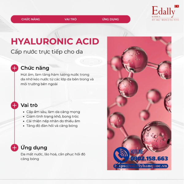 Hyaluronic acid - Cỗ máy cấp ẩm cho làn da