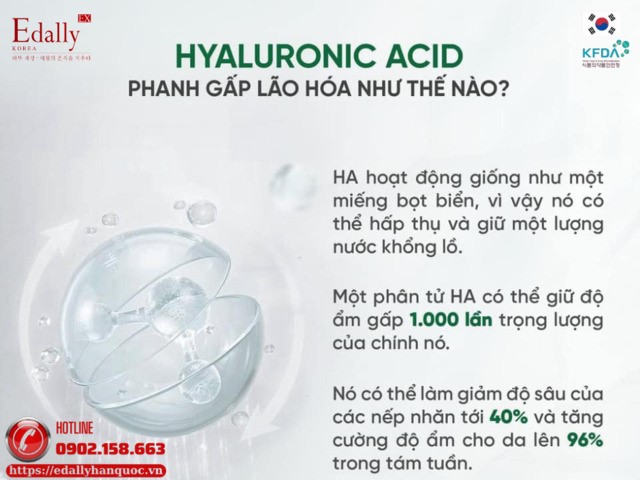 Hyaluronic Acid (HA) giúp da phanh gấp lão hóa, đảo chiều thời gian như thế nào?