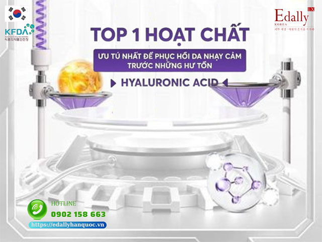 Hyaluronic acid (HA) - Top 1 hoạt chất ưu tú giúp phục hồi da nhạy cảm trước những hư tổn