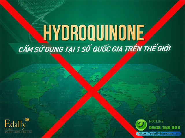 Hydroquinone bị cấm sử dụng tại một số quốc gia trên Thế giới