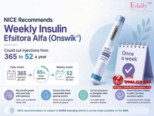 Insulin Mới Efsitora - Chỉ 1 Mũi Tiêm Mỗi Tuần