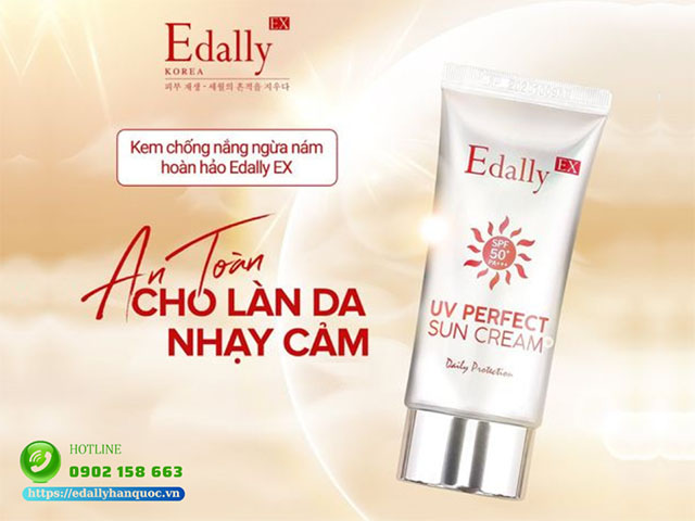 Kem chống nắng ngừa nám Edally EX - An toàn cho làn da nhạy cảm