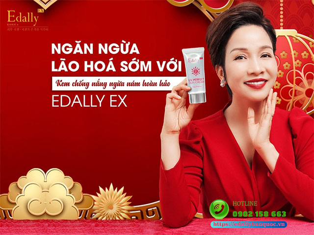 Kem chống nắng kháng nước ngừa nám hoàn hảo Edally EX