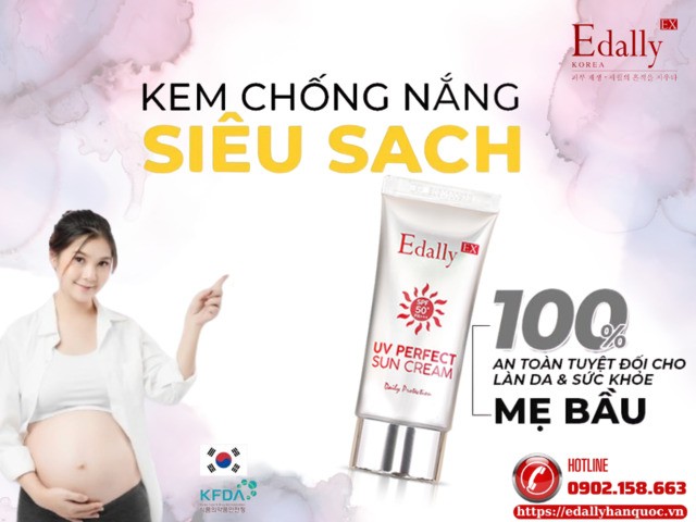 Kem Chống Nắng Ngừa Nám Edally EX - An Toàn Tuyệt Đối Cho Mẹ Bầu