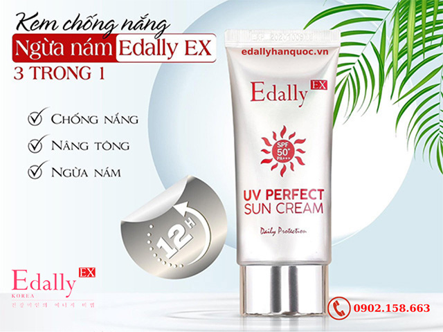 Kem chống nắng ngừa nám hoàn hảo Edally EX với tác dụng 3 trong 1