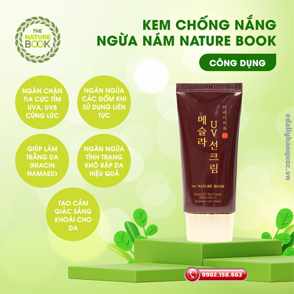 Món quà tặng ý nghĩa ngày nhà giáo Việt Nam 20/11 - Kem chống nắng ngừa nám The Nature Book