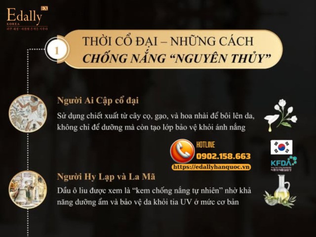 Thời cổ đại - Những cách chống nắng nguyên thủy