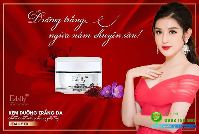 Kem dưỡng ẩm làm trắng da chiết xuất nhụy hoa nghệ tây Edally EX Hàn Quốcnhập khẩu chính hãng