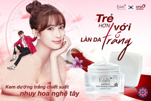 Kem dưỡng trắng da chiết xuất Nhụy hoa Nghệ Tây Edally EX Hàn Quốc nhập khẩu chính hãng