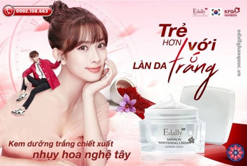 Kem Dưỡng Trắng Da Nhụy Hoa Nghệ Tây Edally EX - Trẻ Hơn Với Làn Da Trắng Sáng