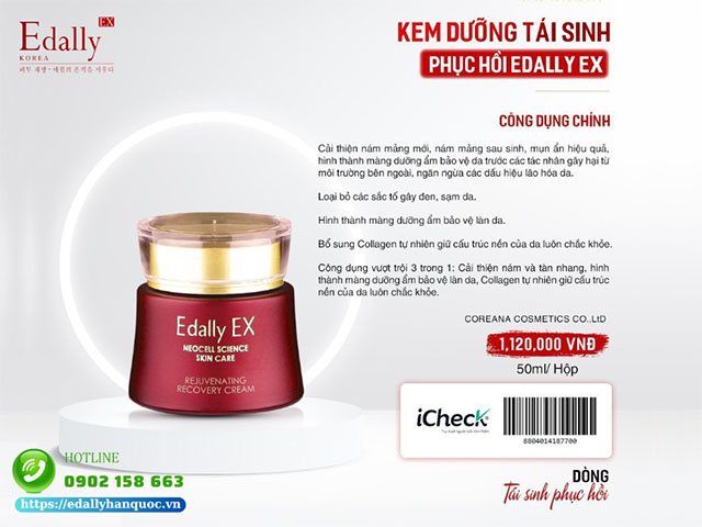 Kem dưỡng tái sinh phục hồi Edally EX Hàn Quốc nhập khẩu chính hãng