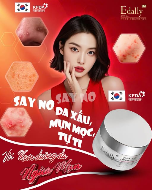 Hướng dẫn sử dụng Kem dưỡng da ngừa mụn Edally EX Hàn Quốc 