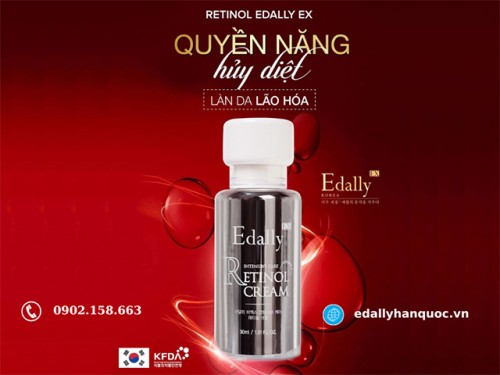 Kem Retinol Edally EX Quyền Năng Huỷ Diệt Làn Da Lão Hoá