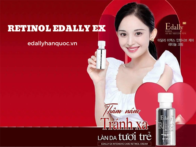 Kem Retinol Edally EX Hàn Quốc có tác dụng đánh bai thâm nám, giúp bạn vẫn đẹp như tuổi đôi mươi