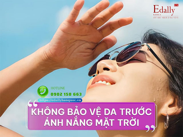 Thói quen xấu không bảo vệ da trước ánh nắng mặt trời là nguyên nhân âm thầm gây mụn mà bạn nên tránh