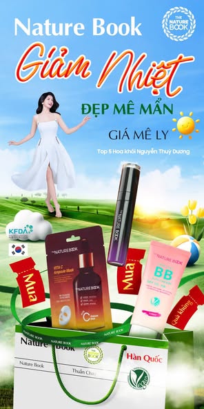 Khuyến mại quà tặng Tháng 7/2025 ngành hàng Mỹ phẩm thuần chay The Nature Book Hàn Quốc