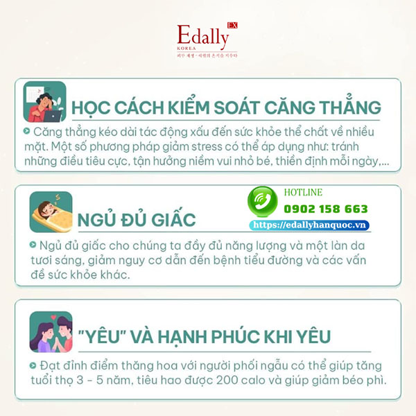 Học cách kiểm soát căng thẳng, ngủ đủ giấc và hạnh phúc khi yêu là bí kíp giúp chị em trẻ hơn mỗi ngày