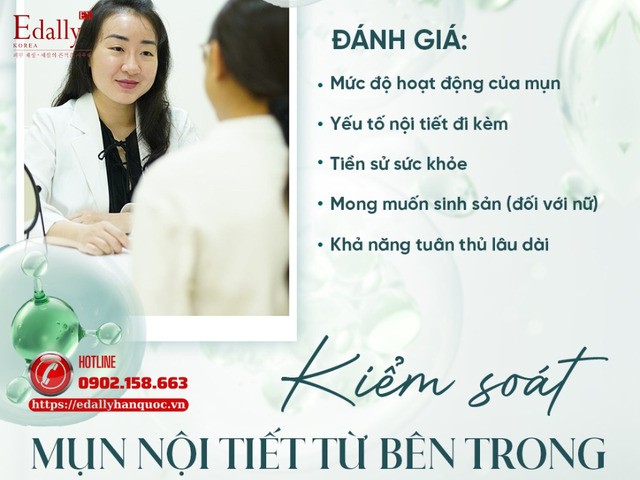 Cách kiểm soát mụn nội tiết từ bên trong