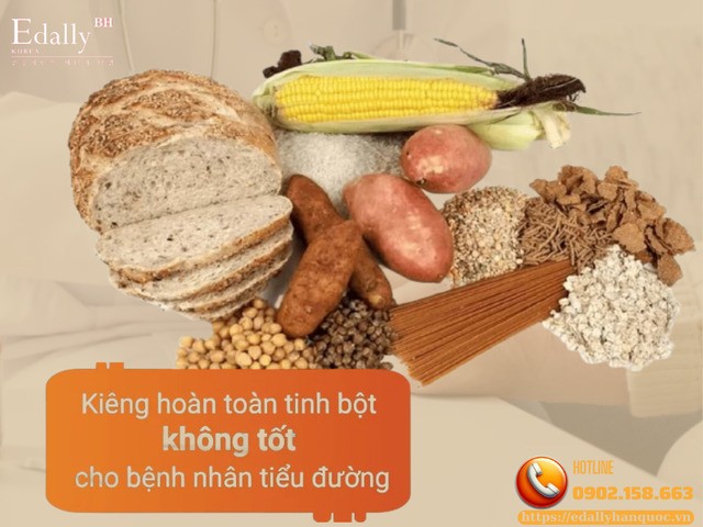 Kiêng hoàn toàn tinh bột không tốt cho người bệnh đái tháo đường