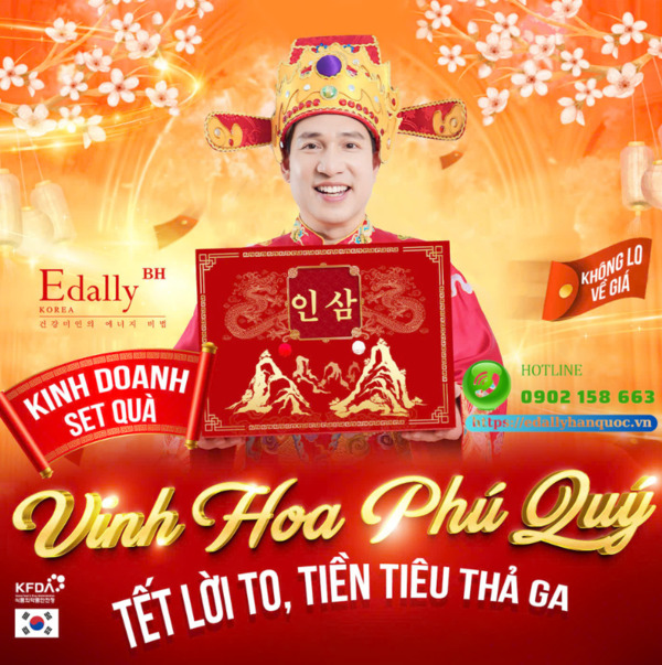 Kinh doanh Set quà tặng Tết vinh hoa phú quý Edally - Tết lời to, tiền tiêu thả ga