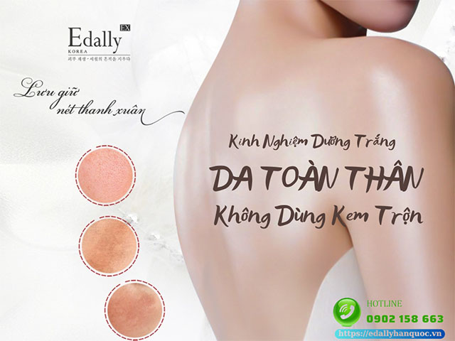 Kinh nghiệm dưỡng trắng da toàn thân tại nhà không dùng kem trộn