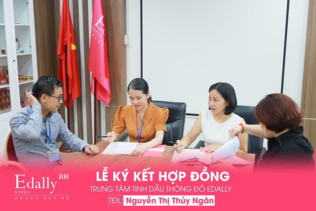 Ký Kết Hợp Đồng Nhượng Quyền Trung Tâm Tinh Dầu Thông Đỏ Hàn Quốc Edally BH Tại Kinh Môn, Hải Dương