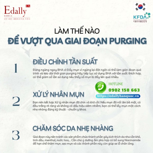 Cách để vượt qua giai đoạn đẩy mụn (Purging) do dùng BHA